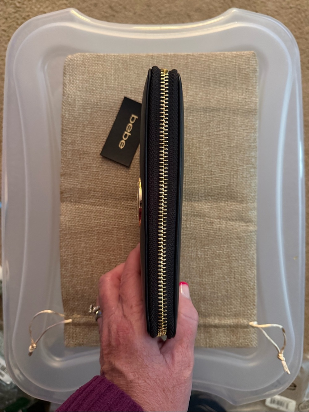 bebe Navy Blue Wallet - Picture 5 of 7